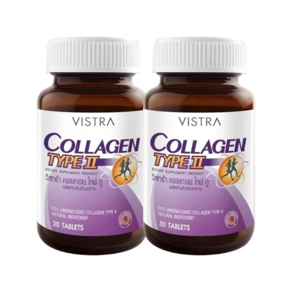 health-care-0858 วิสทร้า ผลิตภัณฑ์เสริมอาหาร คอลลาเจน ไทพ์ทู 31.5 ก. 30 แคปซูล x 2