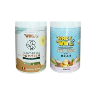 WHEYWWL โปรตีนขนาดทดลองแบบกระปุก 200 g โปรตีนพืชโกโก้ 1 กระปุก เวย์โปรตีนซูกัส 1 กระปุก