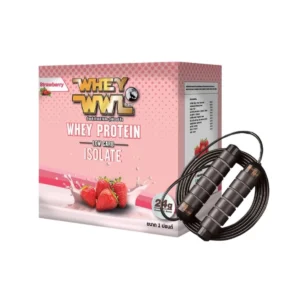 health-care-0898 WHEYWWL เวย์เพชรจ้า ลดไขมัน/เพิ่มกล้ามเนื้อ - ขนาด 1 ปอนด์ ( จับคู่เชือกกระโดด ) รสสตอเบอร์รี