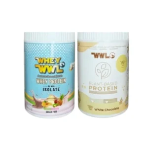health-care-0901 WHEYWWL โปรตีนขนาดทดลองแบบกระปุก 200 g เวย์โปรตีนซูกัส 1 กระปุก โปรตีนพืชไวท์ช็อค 1 กระปุก