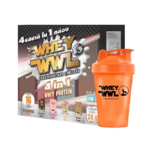 ( LIMITED 4IN1 ) WHEYWWL เวย์เพชรจ้า ขนาด 1 ปอนด์ 4IN1 รวมทุกรสชาติ (แถมฟรี!แก้วเชคเกอร์)