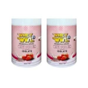 health-care-0915 WHEYWWL โปรตีนขนาดทดลองแบบกระปุก 200 g เวย์โปรตีนสตอเบอรี่ 2 กระปุก