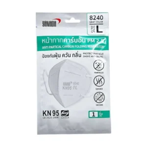 health-care-0978 YAMADA หน้ากากคาร์บอนป้องกัน PM 2.5 ฝุ่น ควัน กลิ่น ด้วยฟิลเตอร์ 5 ชั้น รุ่น 8240 L