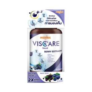 health-care-0986 MEDIRA Viscare วิตามินบํารุงสายตา 1 กระปุก (เพิ่มความชุ่มชื้น ปกป้องจากแสงสีฟ้า ลดอาการตาพร่า ตาล้า) 1 กระปุก (30 เม็ด)