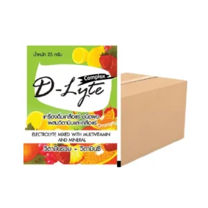 D-Lyte Complex เกลือแร่ดีไลท์ ชนิดผง ผสมวิตามิน (1 กล่อง 50 ซอง) GHD0025CHA