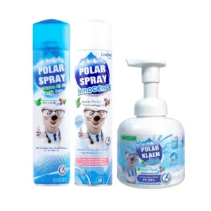 Set Polar 3 ชิ้น (Polar spray กลิ่นยูคาลิปตัส + กลิ่น innocence + Polar Klean Mousse) GMS0010JFA