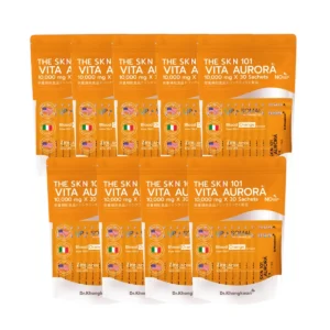 โปรโมชั่นพิเศษ Vita Aurora 9 ถุง The Skin 101 Vita Aurora เดอะเอสเคเอ็น Dr.KhongKwan ดร.ของขวัญ (1ถุง/30ซอง)