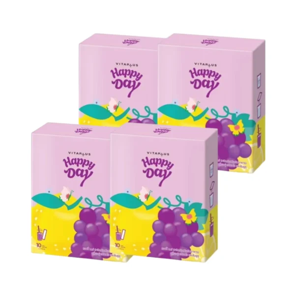 Milk Plus & More Happy Drink เครื่องดื่ม ลดความเครียด บํารุงสมอง ผ่อนคลาย นอนหลับดีขึ้น สูตร Day 3 แถม 1