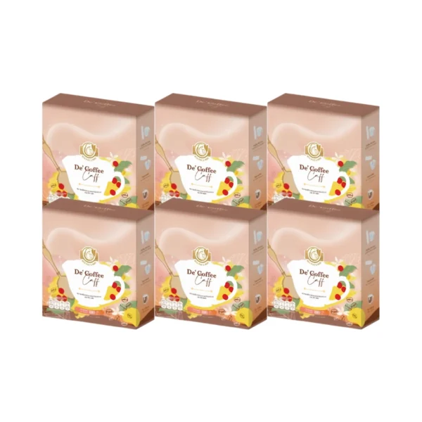 Milk Plus & More - De' Coffee Caff เครื่องดื่มกาแฟ 6 กล่อง