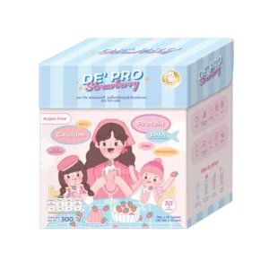 health-care-1080 Milk Plus & More De' Pro Strawberry 1 กล่อง(10ซอง)