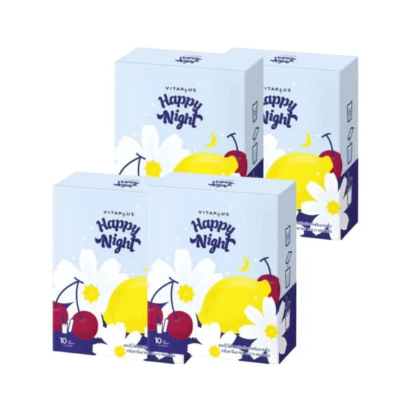 health-care-1082 Milk Plus & More Happy Drink เครื่องดื่ม ลดความเครียด บํารุงสมอง ผ่อนคลาย นอนหลับดีขึ้น สูตร Night 3 แถม 1