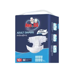 Ano.EQ ผ้าอ้อมผู้ใหญ่ แบบเทป แพมเพิส แพมเพิสผู้ใหญ่ 10ชิ้น/ถุงเทป M 800cc