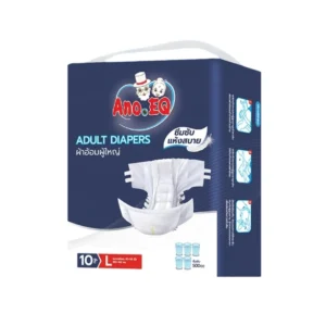 Ano.EQ ผ้าอ้อมผู้ใหญ่ แบบเทป แพมเพิส แพมเพิสผู้ใหญ่ 10ชิ้น/ถุงเทป L 500cc