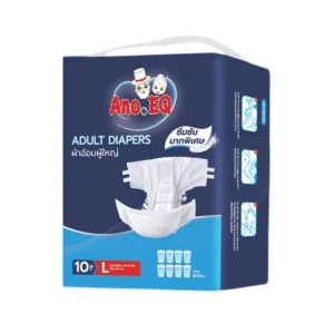 Ano.EQ ผ้าอ้อมผู้ใหญ่ แบบเทป แพมเพิส แพมเพิสผู้ใหญ่ 10ชิ้น/ถุงเทป L 800cc