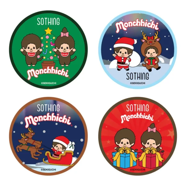 Sothing x Monchhichi MOSQUITO REPELL PATCH สติ๊กเกอร์ตะไคร้หอมกันยุง สติ๊กเกอร์กันยุง 1 ตลับ (100 ชิ้น) CHRISTMAS