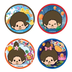 Sothing x Monchhichi MOSQUITO REPELL PATCH สติ๊กเกอร์ตะไคร้หอมกันยุง สติ๊กเกอร์กันยุง 1 ตลับ (100 ชิ้น) THAI