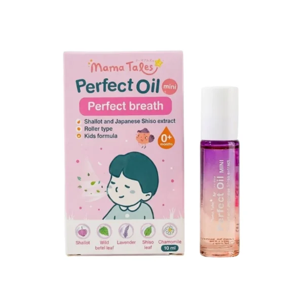 Mama Tales น้ํามันหอมแดง ออยล์หอมแดง คัดจมูก ภูมิแพ้ ผ่อนคลาย หลับสบาย ลูกกลิ้ง Perfect Oil Mini 10ml