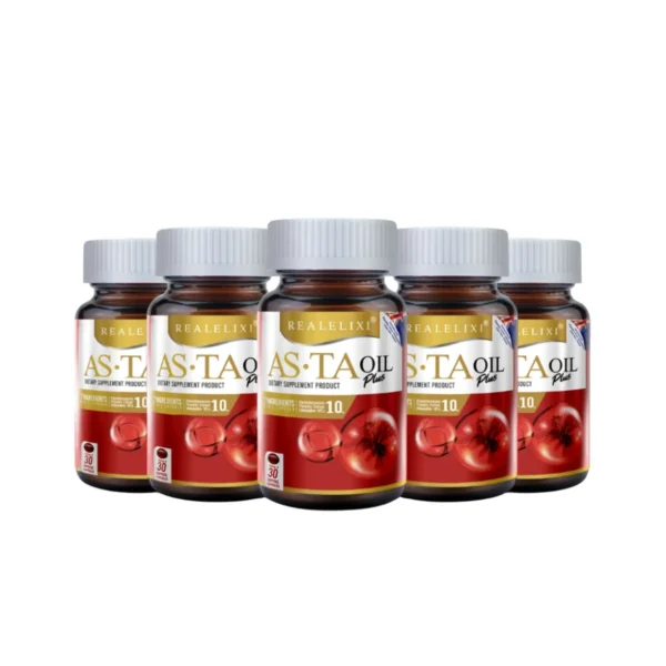 [โปร 5 กระปุก] ASTA OIL PLUS บรรจุ 30 เม็ด เซ็ท 5 กระปุก
