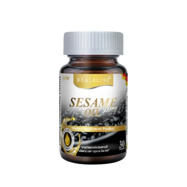 Sesame Oil 500 mg. น้ํามันงา 1 กระปุก บรรจุ 30เม็ด 1 กระปุก