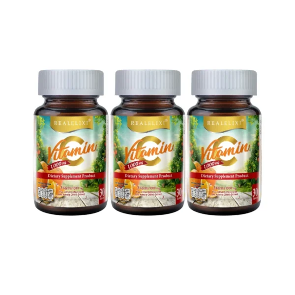 [โปร 3 กระปุก] Vitamin C 3 Forms 1000mg. plus Citrus Bioflavonoids บรรจุ 30 เม็ด