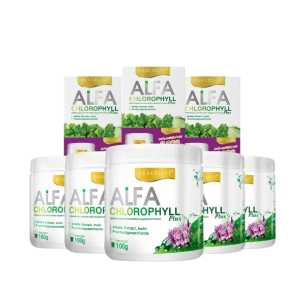health-care-1248 Alfa Chlorophyll Plus 5 กระปุกและคลอโรฟิลล์ 3 กล่อง
