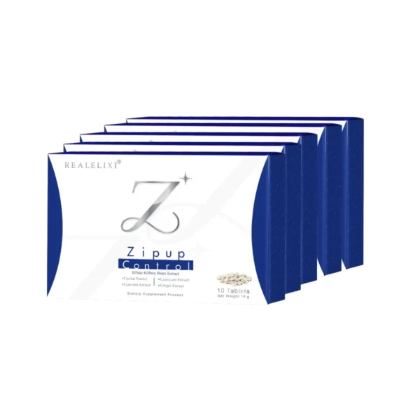 Zipup Control ผลิตภัณฑ์เสริมอาหารคุมหิว บรรจุ 10 แคปซูล เซ็ท 5 กล่อง