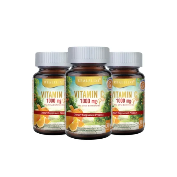[โปร 3 กระปุก] Vitamin C 1000 mg. plus Citrus Bioflavonoids บรรจุ 30 เม็ด เซ็ท 3 กระปุก