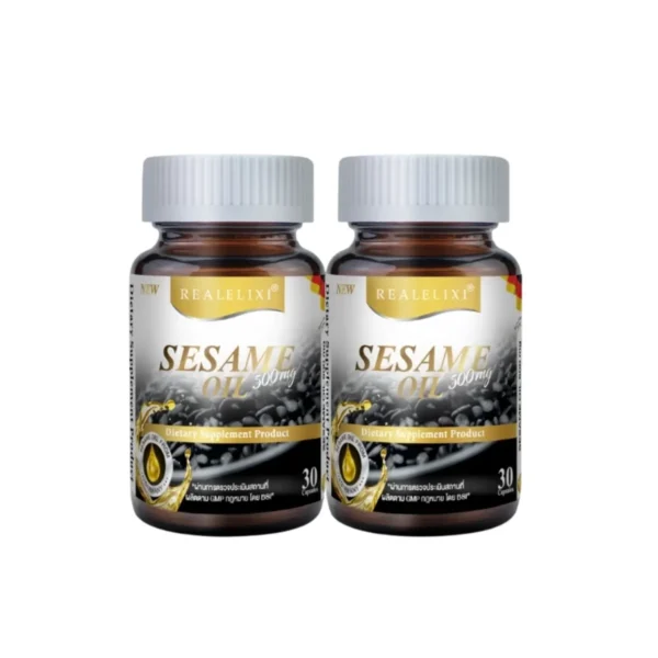 health-care-1263 Sesame Oil 500 mg. น้ํามันงา 1 กระปุก บรรจุ 30เม็ด เซ็ท 2 กระปุก