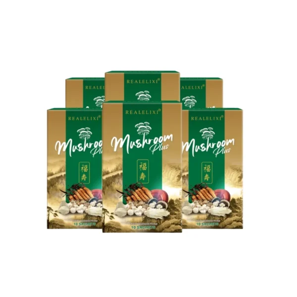 health-care-1282 Mushroom Plus น้ําเห็ดสกัดชงดื่มผสมถั่งเช่า ( 1 กล่อง บรรจุ 10 ซอง ) เซ็ท 6 กล่อง