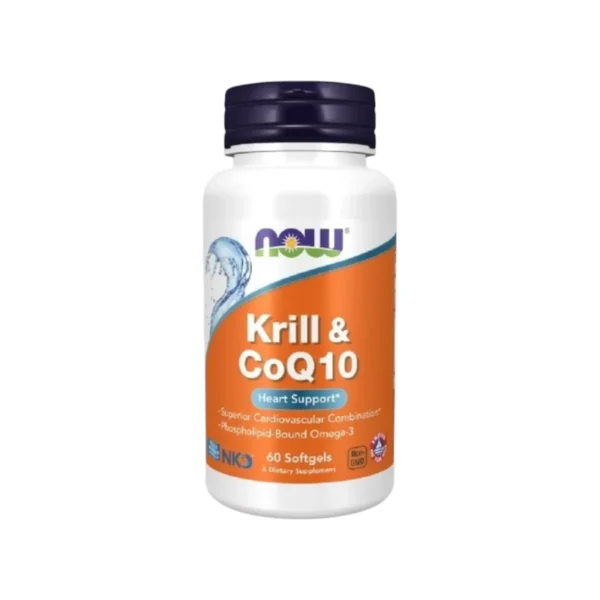 health-care-1294 Now Foods Krill & CoQ10 / EPA & DHA 21.4% 500 mg. and CoQ10 26% 50 mg. นาวฟู้ดส์ คริลล์และโคคิวเท็น