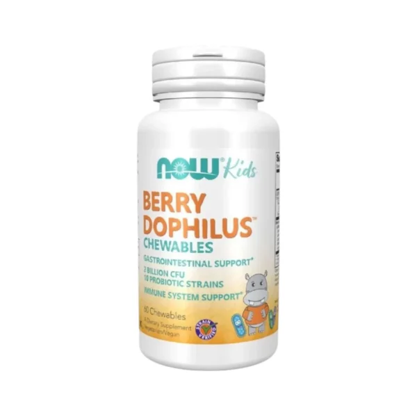 Now Kids Berry Dophilus Probiotic 2 Billion CFU 60/120 Chewables นาวคิดส์ โพรไบโอติก สําหรับเด็ก 60 เม็ดเคี้ยว