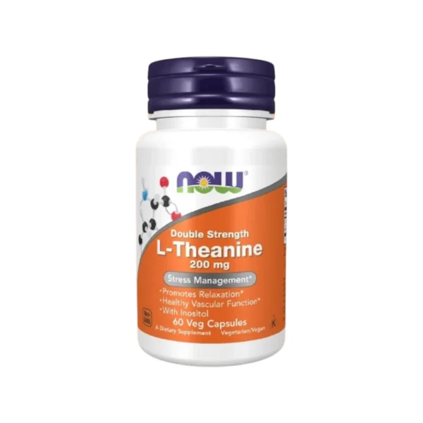 health-care-1299 Now Foods L-Theanine Double Strength 200 mg. and Inositol 100 mg. นาวฟู้ดส์ แอลธีอะนีนและอิโนซิทอล 60 VCAPS