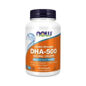 Now Foods Double Strength DHA 500/EPA 250 ขนาด 90 Softgels นาวฟู้ดส์ ดีเอชเอ ดับเบิ้ล 500 มก. 90 Sofgels