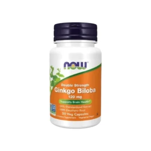 Now Foods Ginkgo Biloba 120 mg. 50/100 Veg Capsules. นาวฟู้ดส์ กิงโกะ โสมไซบีเรีย สารสกัดใบแปะก๊วย 50 Vcapsules