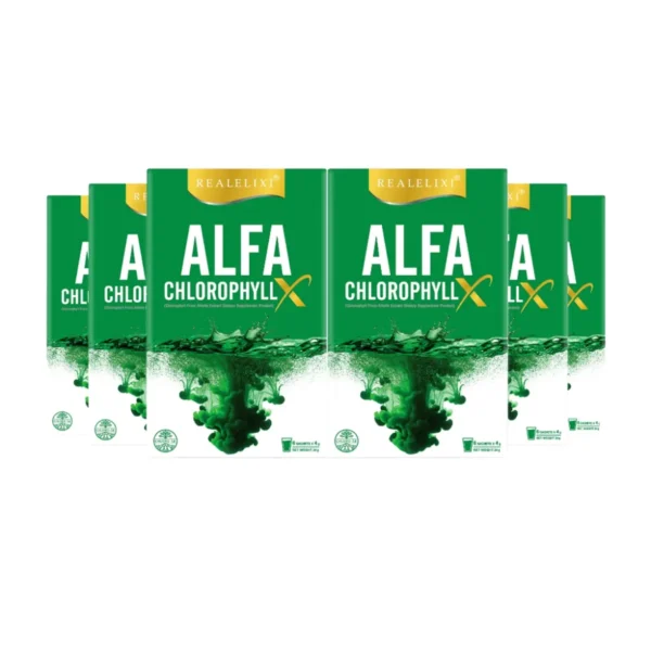 [โปร 6 กล่อง] Alfa Chlorophyll X อัลฟ่า คลอโรฟิลล์ เอ็กซ์ 1 กล่อง บรรจุ 6 ซอง
