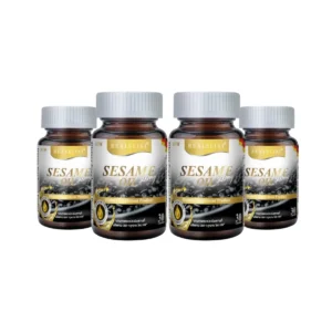 Sesame Oil 500 mg. น้ํามันงา 1 กระปุก บรรจุ 30เม็ด เซ็ท 4 กระปุก