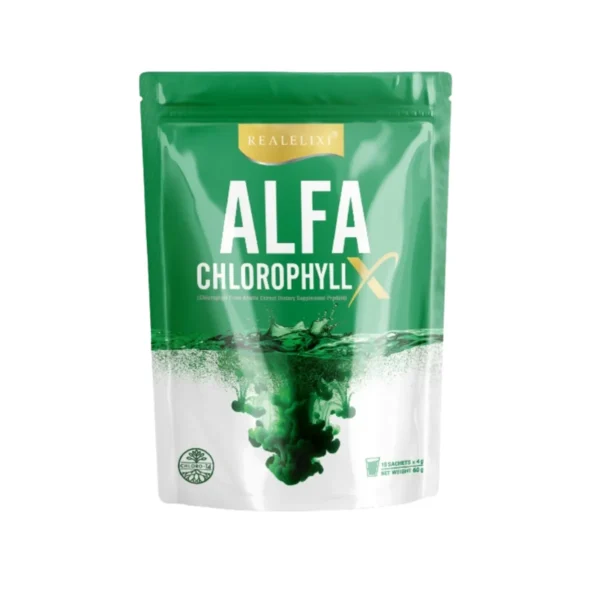 health-care-1317 Alfa Chlorophyll X อัลฟ่า คลอโรฟิลล์ เอ็กซ์ 1 ถุง บรรจุ 15 ซอง