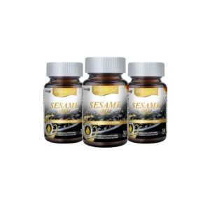 Sesame Oil 500 mg. น้ํามันงา 1 กระปุก บรรจุ 30เม็ด เซ็ท 3 กระปุก