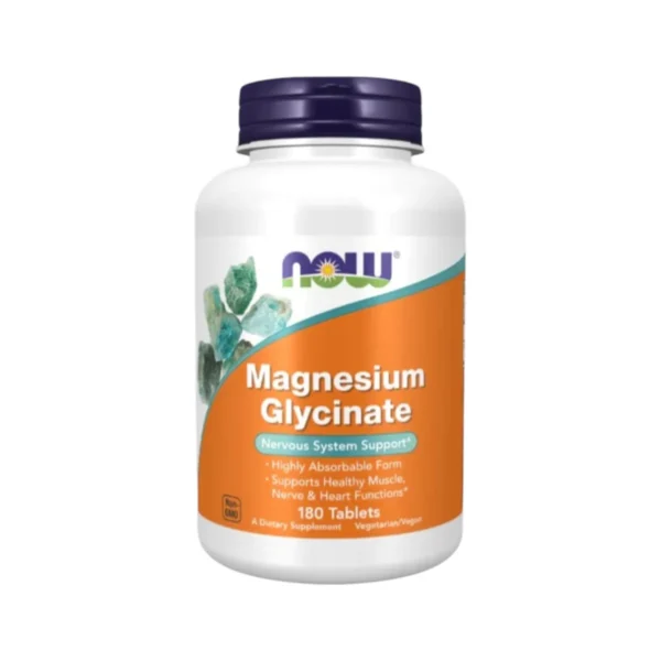health-care-1350 Now Foods Mag-G Magnesium Glycinate, 60/180 Capsules/Tablets นาวฟู้ดส์ แม็กจี แมกนีเซียม ไกลซิเนท 180 Tablets