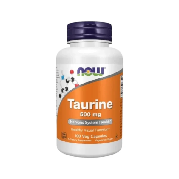 health-care-1355 NOW Foods, Taurine, Double Strength, 500 mg, 100 Veg Capsules ทอรีน ขนาด 500 มก. บรรจุ 100 แคปซูล