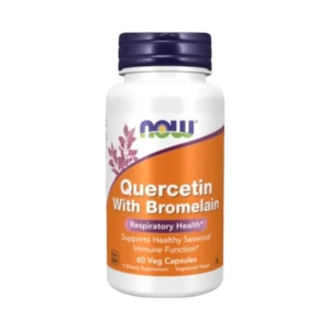 Now Foods Quercetin 400 mg. with Pineapple Powder 60/120/240 Capsules. นาวฟู้ดส์ เควอซิทีน ผสมผงสับปะรด 60 Capsules