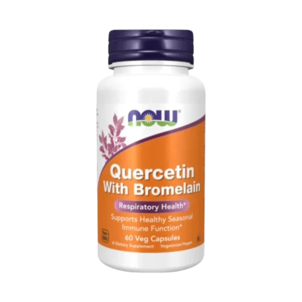 Now Foods Quercetin 400 mg. with Pineapple Powder 60/120/240 Capsules. นาวฟู้ดส์ เควอซิทีน ผสมผงสับปะรด 60 Capsules