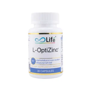 health-care-1369 Life แอล-ออปติซิงค์ L-OptiZinc จํานวน 30 แคปซูล 1 กระปุก (LLAAP_01)