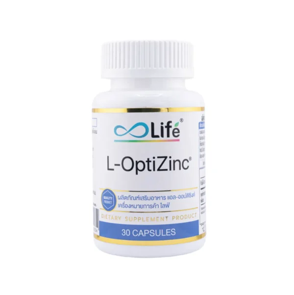 Life แอล-ออปติซิงค์ L-OptiZinc จํานวน 30 แคปซูล 1 กระปุก (LLAAP_01)