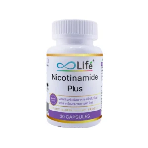 health-care-1384 Life นิโคตินาไมด์ พลัส Nicotinamide Plus 30 แคปซูล 1 กระปุก (LLAAM_01)