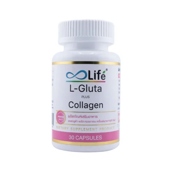 ไลฟ์ แอล กลูต้า พลัส คอลลาเจน Life L Gluta Plus Collagen 30 แคปซูล [LLAAI_01]