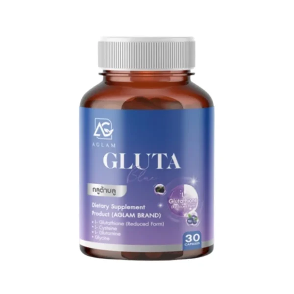 AGLAM Gluta Blue - กลูต้า บลู อัดแน่นเม็ด 1,000 มก. บรรจุกระปุกล่ะ 30 แคปซูล 1 กระปุก