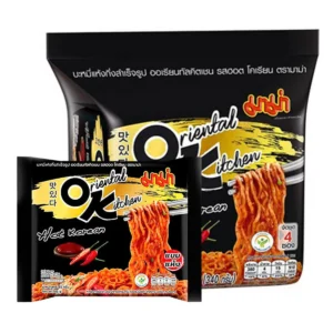 instant-meals-0004 มาม่า บะหมี่กึ่งสําเร็จรูป รสฮอตโคเรียน 85 ก. x 4