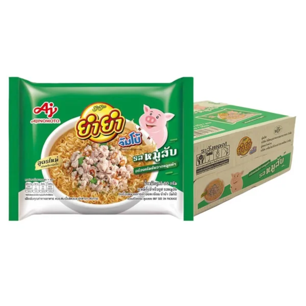 instant-meals-0018 ยํายํา จัมโบ้ บะหมี่กึ่งสําเร็จรูป รสหมูสับ 60 ก. x 30