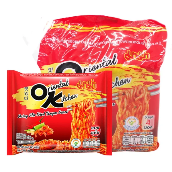 instant-meals-0026 มาม่า โอเค ออเรียลทัล กุ้งซอสต้มยํา 85 ก. x 4